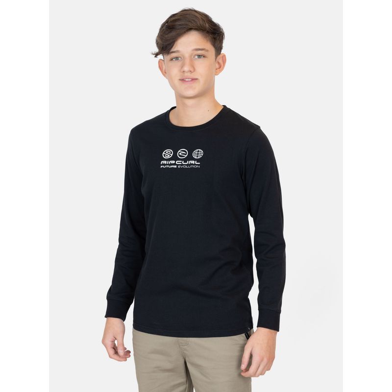 RIP CURL - Polera ML Sunset Negro Infantil Rip Curl - Negro