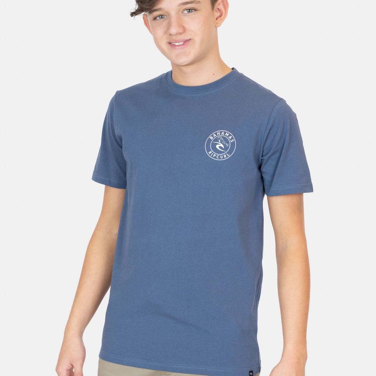 RIP CURL - Polera MC Splashout Azul Infantil Rip Curl - Azul