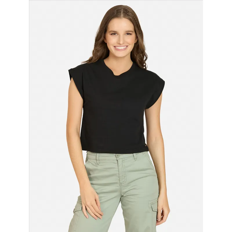 MAUI AND SONS - Polera MC Zafina Negro Mujer Maui And Sons - Negro