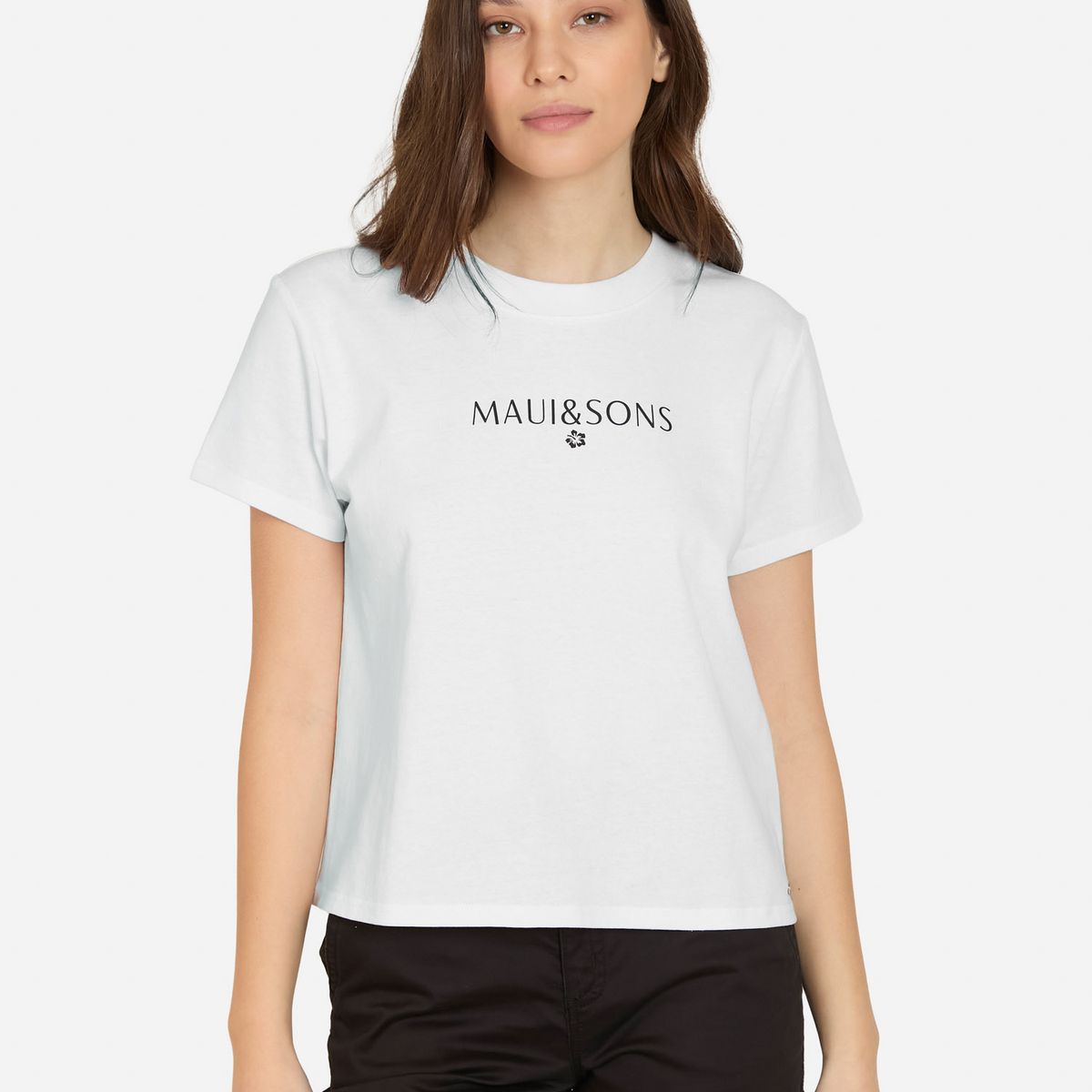 MAUI AND SONS - Polera MC Trinsea Blanco Mujer Maui And Sons - Blanco