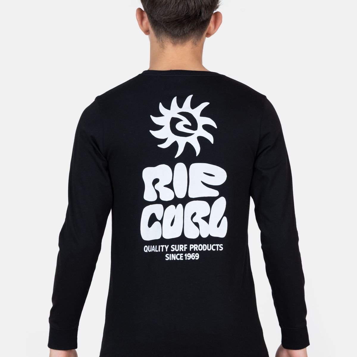 RIP CURL - Polera ML Pacific Rinse Glass Off Negro Infantil Rip Curl - Negro