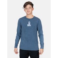 Polera ML Sunset Azul Infantil - Azul