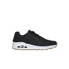 SKECHERS - Zapatillas Hombre Uno Stand On Air Dk Negro Blanco