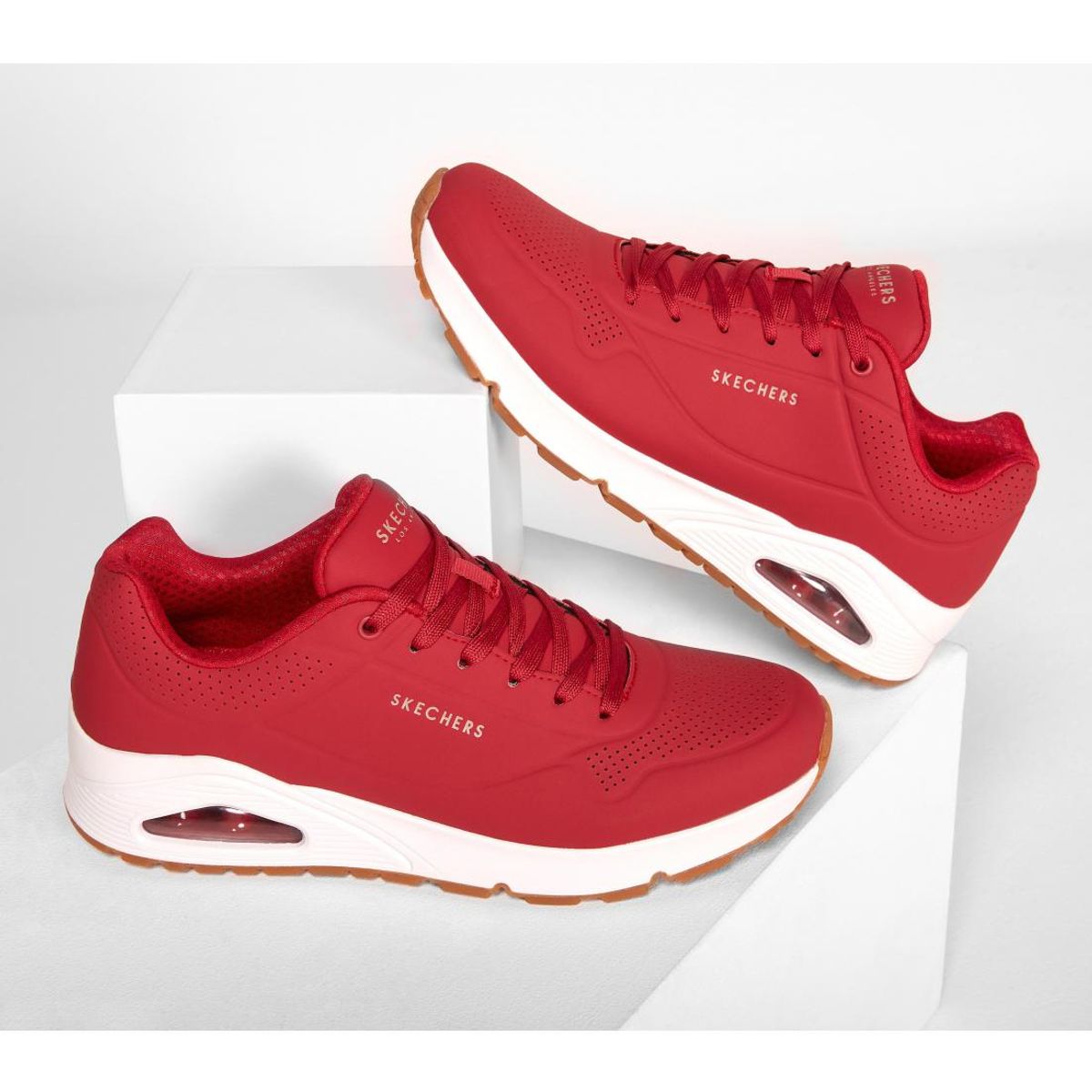 SKECHERS - Zapatillas Hombre Uno - Stand On Air Roja RD Skechers