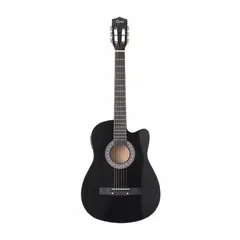 EPIC - Guitarra Electroacustica 38 Pulgadas Negra + Amplificador de 5W