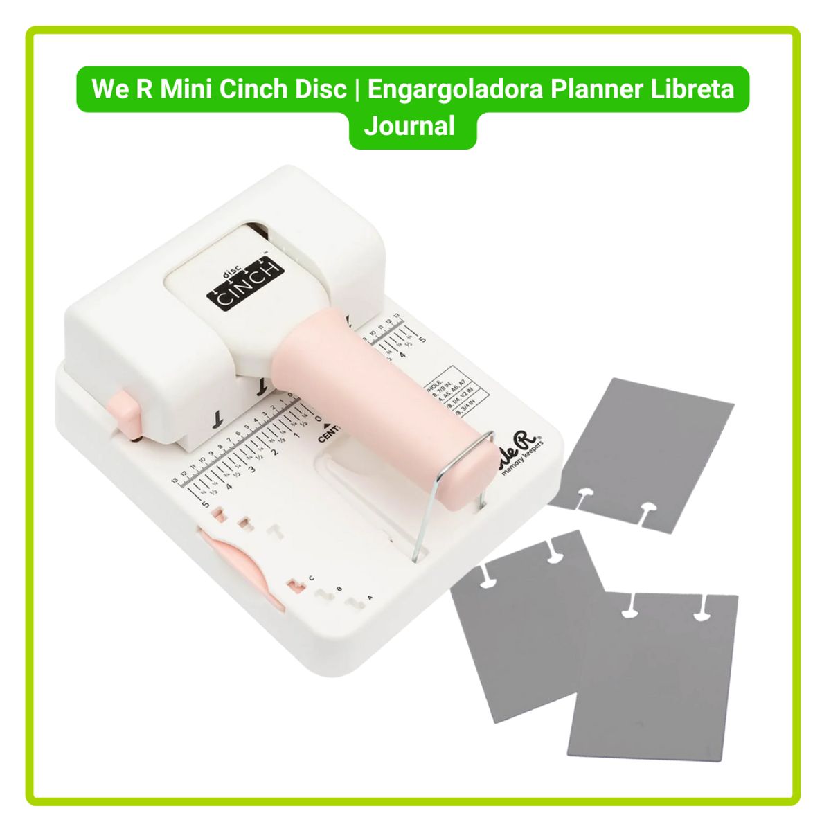 GENERICO - We R Mini Cinch Disc  Engargoladora Planner Libreta Journal