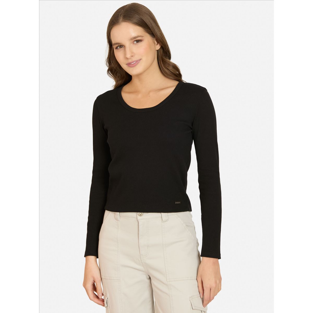 MAUI AND SONS - Polera ML Liora Negro Mujer Maui And Sons - Negro