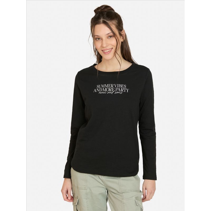 MAUI AND SONS - Polera ML Maurea Negro Mujer Maui And Sons - Negro