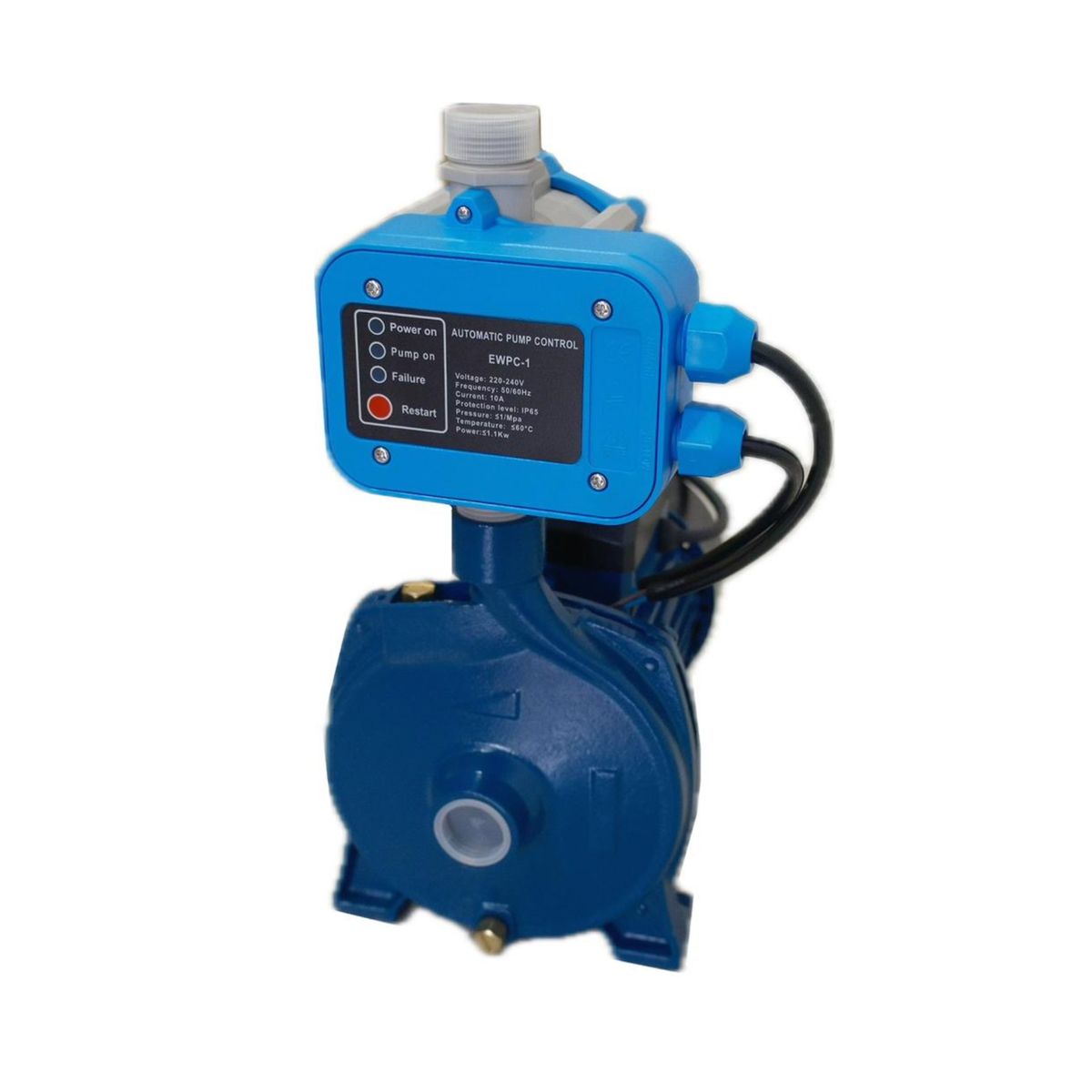 GENERICO - Kit De Bomba De Agua Centrífuga 1 Hp 1x1+ Controlador