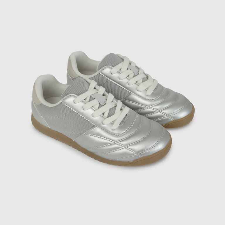 Zapatilla Niña Plateado