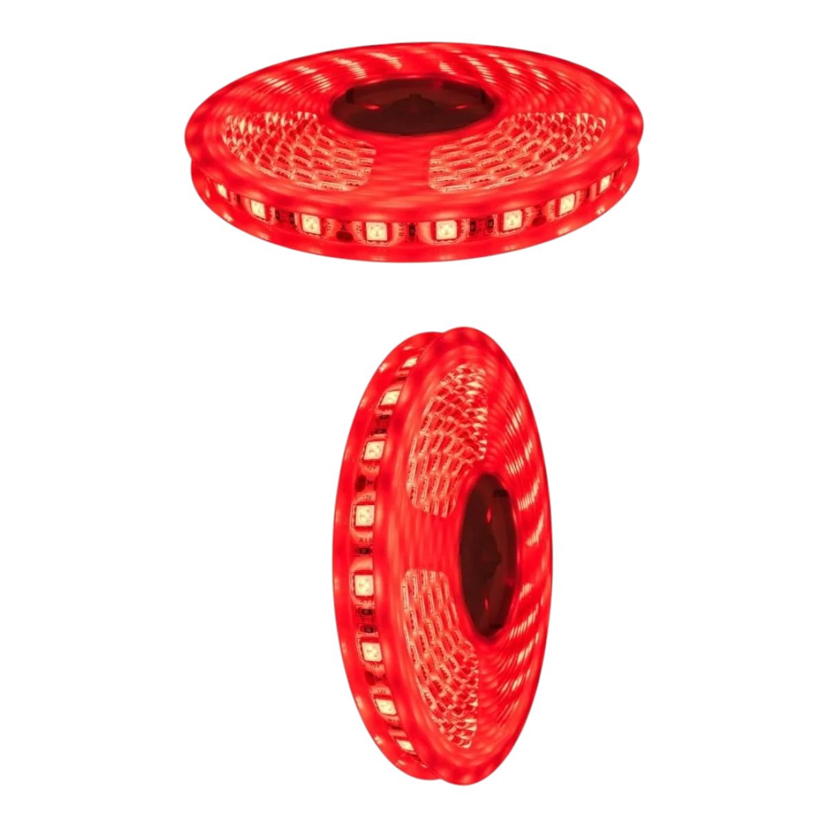 GENERICO - 2 Cintas Led 12V 5050 144W IP20 60Led/m 5mt Rojo