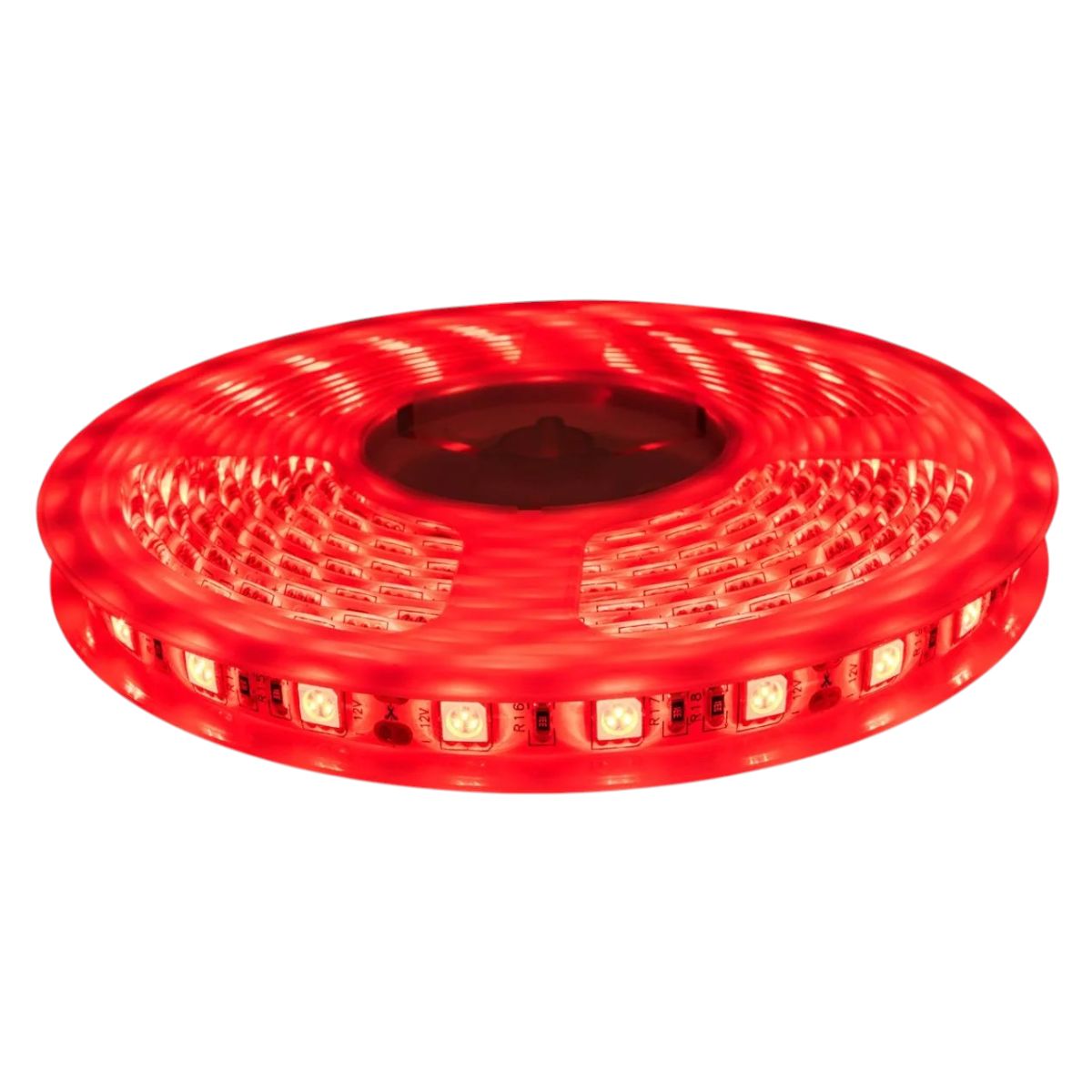 GENERICO - 2 Cintas Led 12V 5050 144W IP20 60Led/m 5mt Rojo