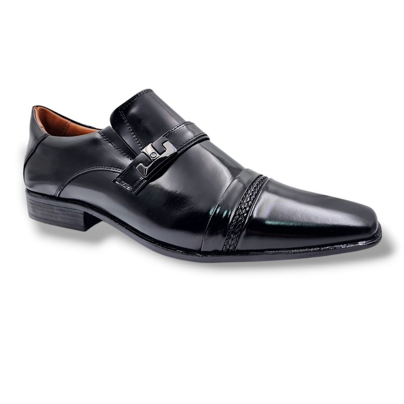 LEVURETT - Zapato Formal Negro Cuero Box Levurett