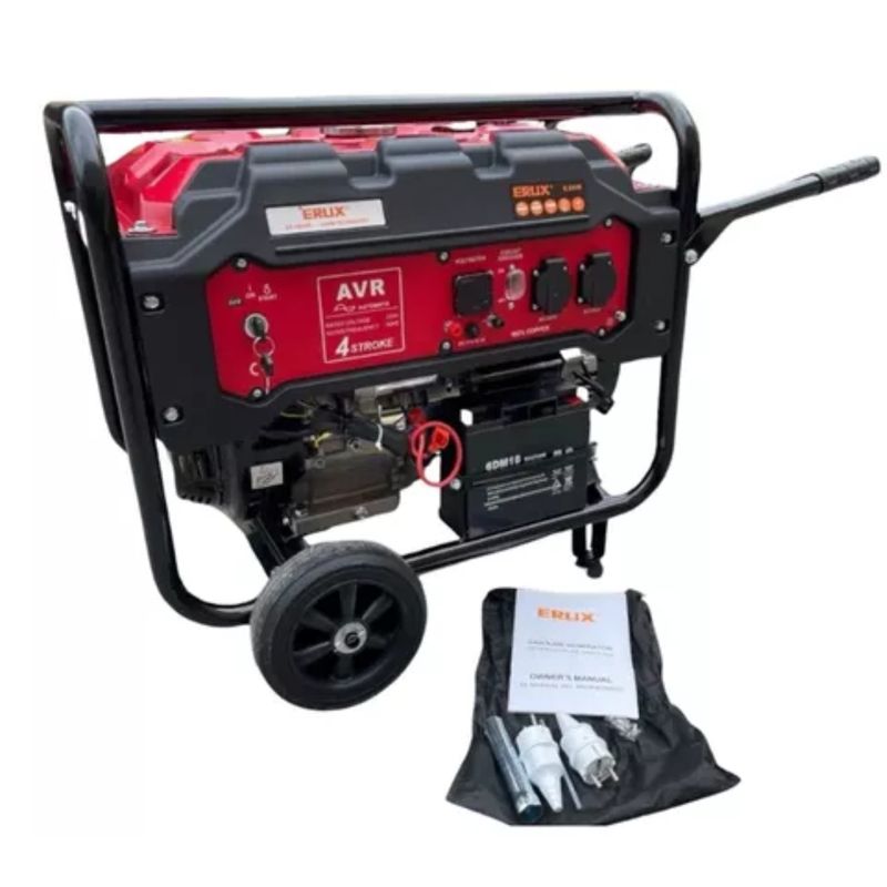 ALTERNATIVE - Generador Electrico Bencinero 6500 Watts Partida Electrica Prof Japon.