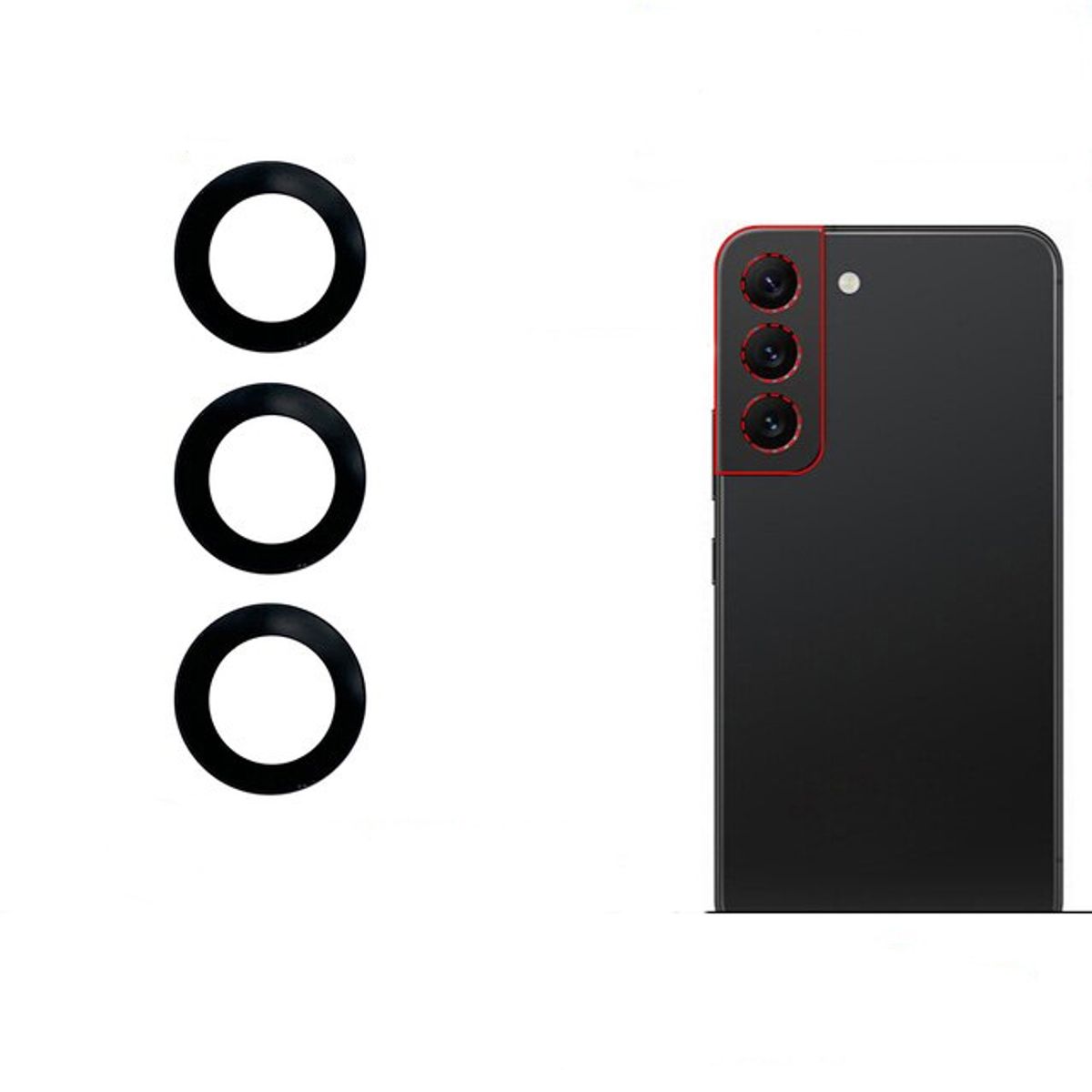 EON - Vidrio de Camara Trasera Para Samsung S22 Plus