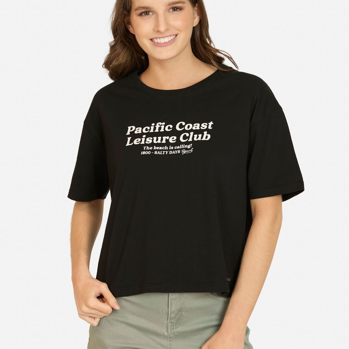 RIP CURL - Polera MC Sunsetmax Negro Mujer Rip Curl - Negro