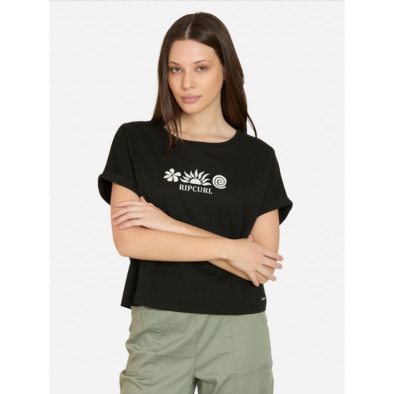 RIP CURL - Polera MC Lightpass Negro Mujer Rip Curl - Negro