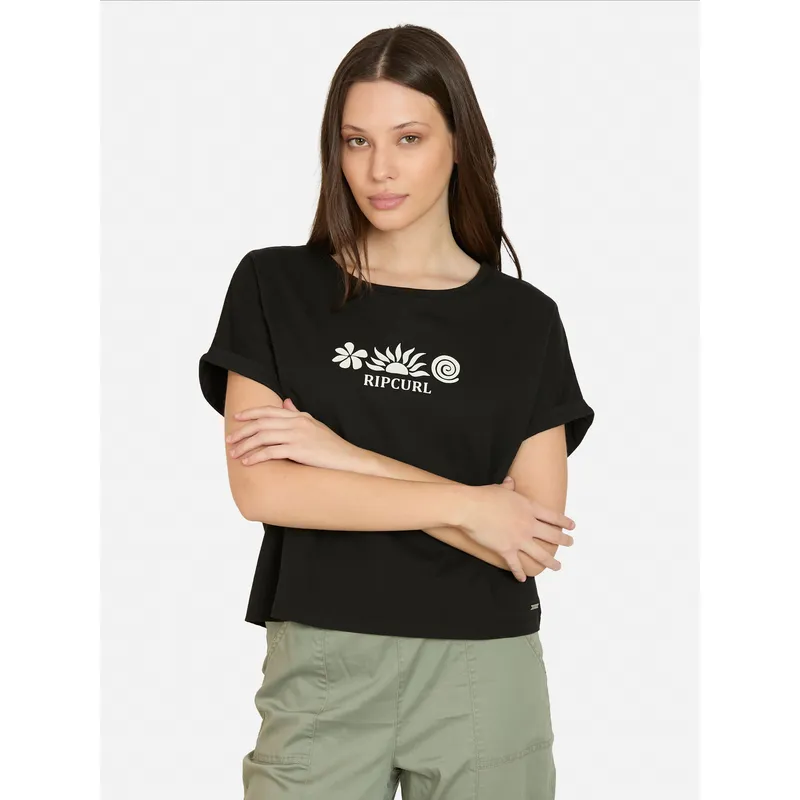 RIP CURL - Polera MC Lightpass Negro Mujer Rip Curl - Negro