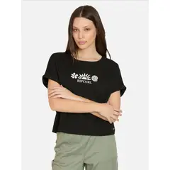 RIP CURL - Polera MC Lightpass Negro Mujer - Negro