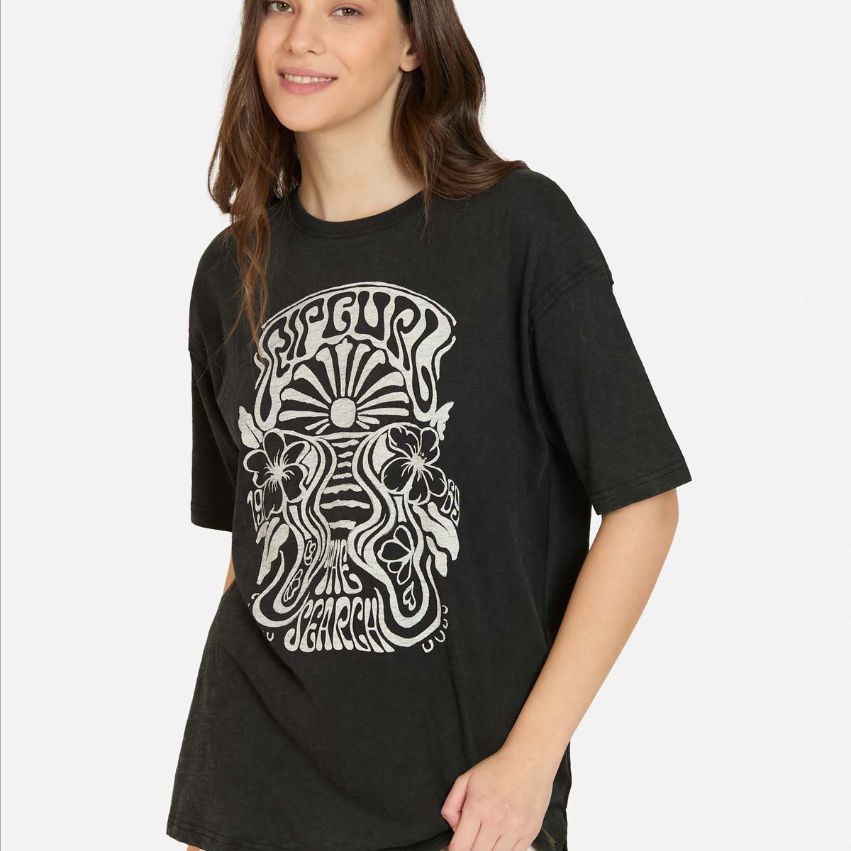 RIP CURL - Polera MC Oceanmind Negro Mujer Rip Curl - Negro