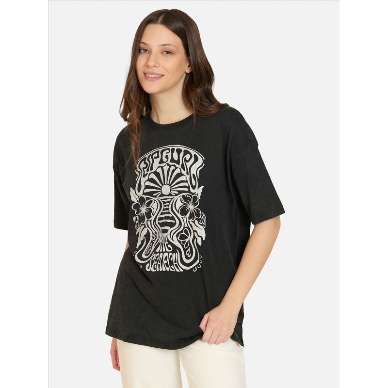RIP CURL - Polera MC Oceanmind Negro Mujer Rip Curl - Negro