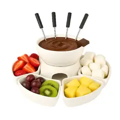 PASTELERIUS - Fondue Queso Juego De Fondue Ceramica Fondue Chocolate 10pcs Fondue Queso Olla Fondue Fondue Queso