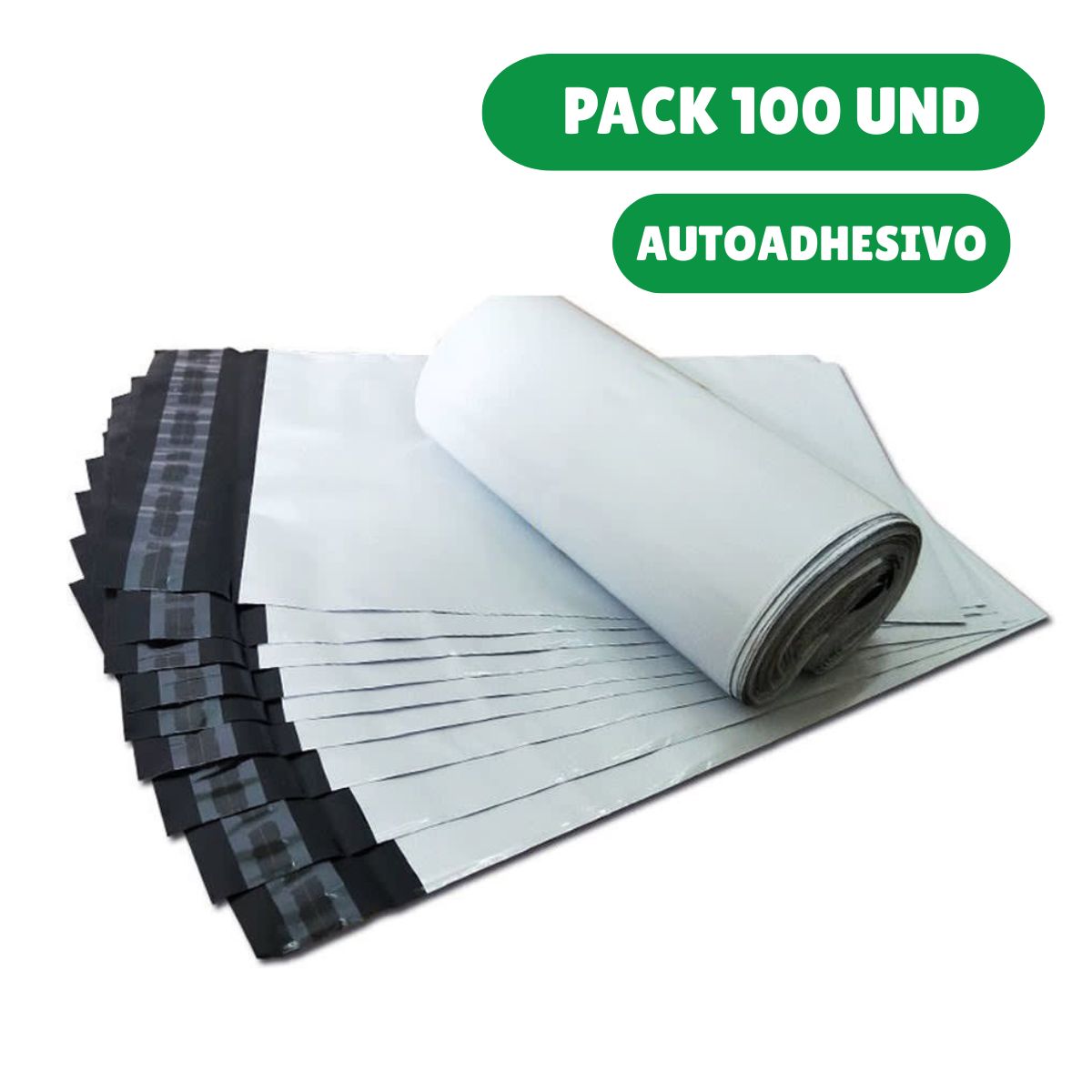 GENERICO - Bolsas Courier Pack 100 20X30 Bolsas Embalaje Autoadhesivo