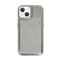 CELLBOX - Carcasa de Cuero Brillante Plateado para iPhone 15