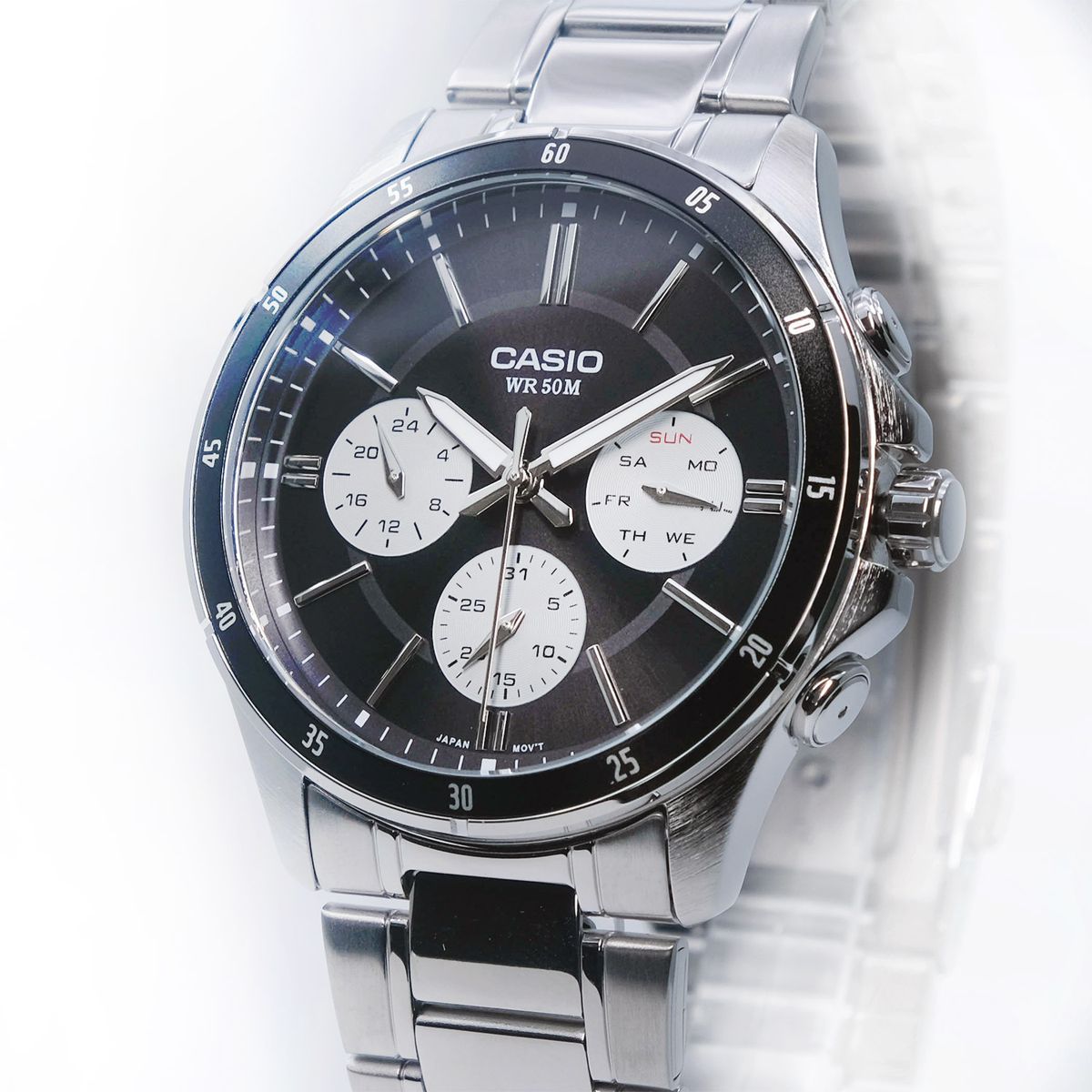 CASIO - RELOJ CASIO MTP1374D-1A3V HOMBRE ANALOGO METAL MULTICALENDARIO