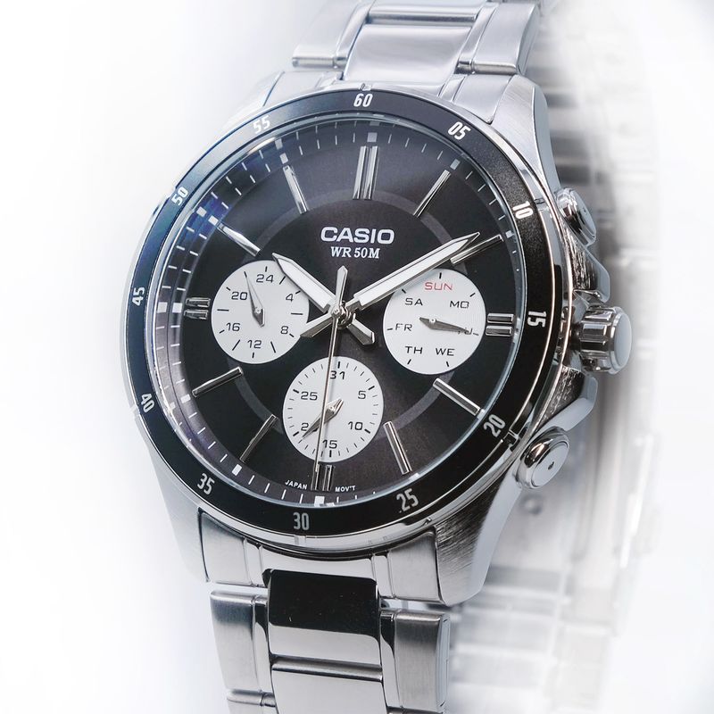 CASIO - RELOJ CASIO MTP1374D-1A3V HOMBRE ANALOGO METAL MULTICALENDARIO