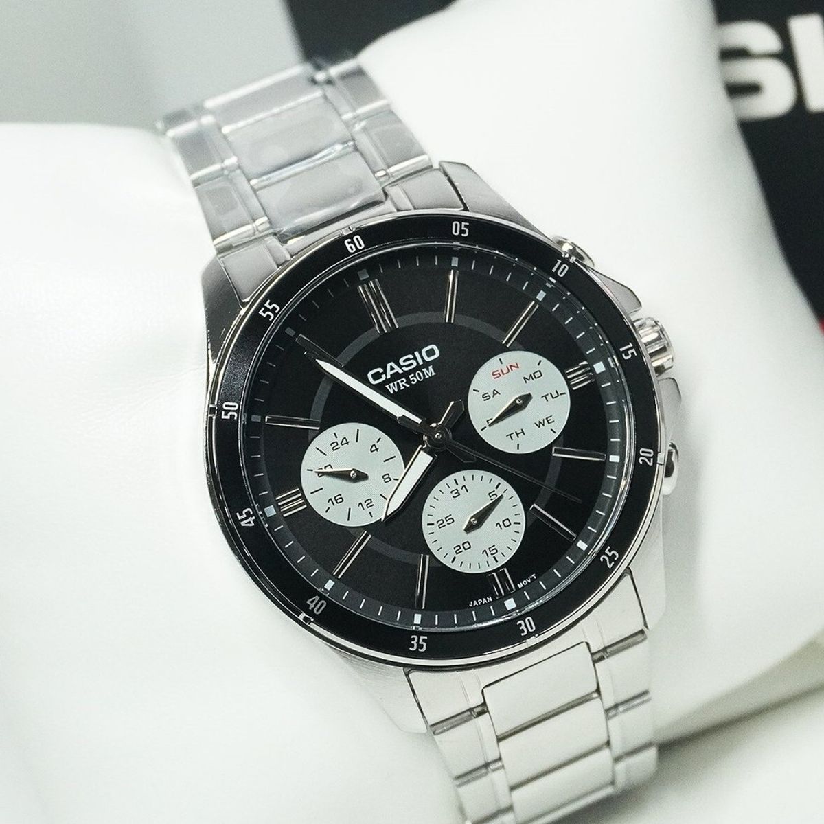 CASIO - RELOJ CASIO MTP1374D-1A3V HOMBRE ANALOGO METAL MULTICALENDARIO