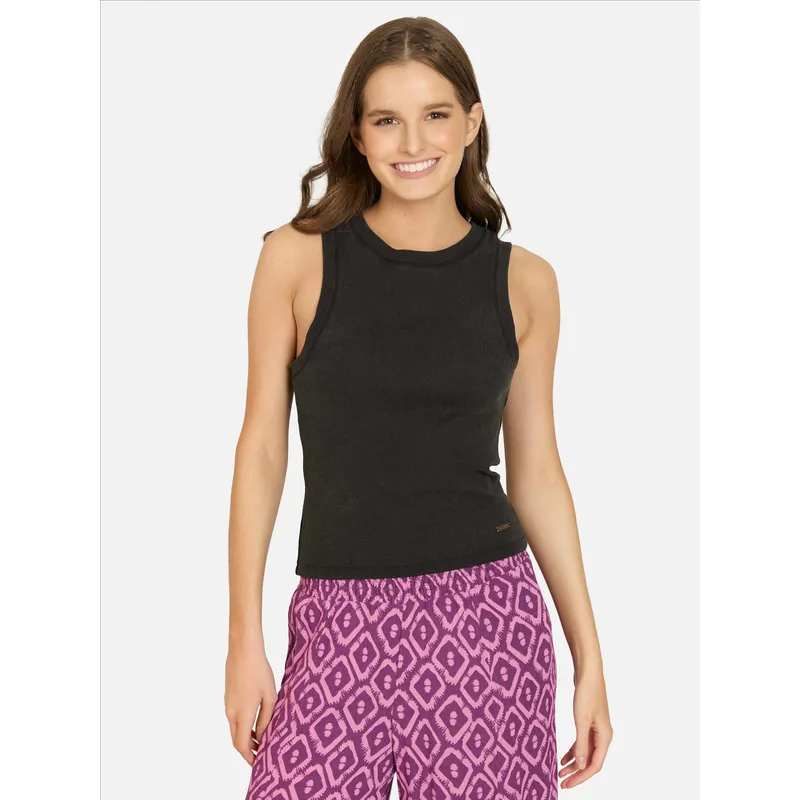 RIP CURL - Polera MC Surfcrest Negro Mujer Rip Curl - Negro