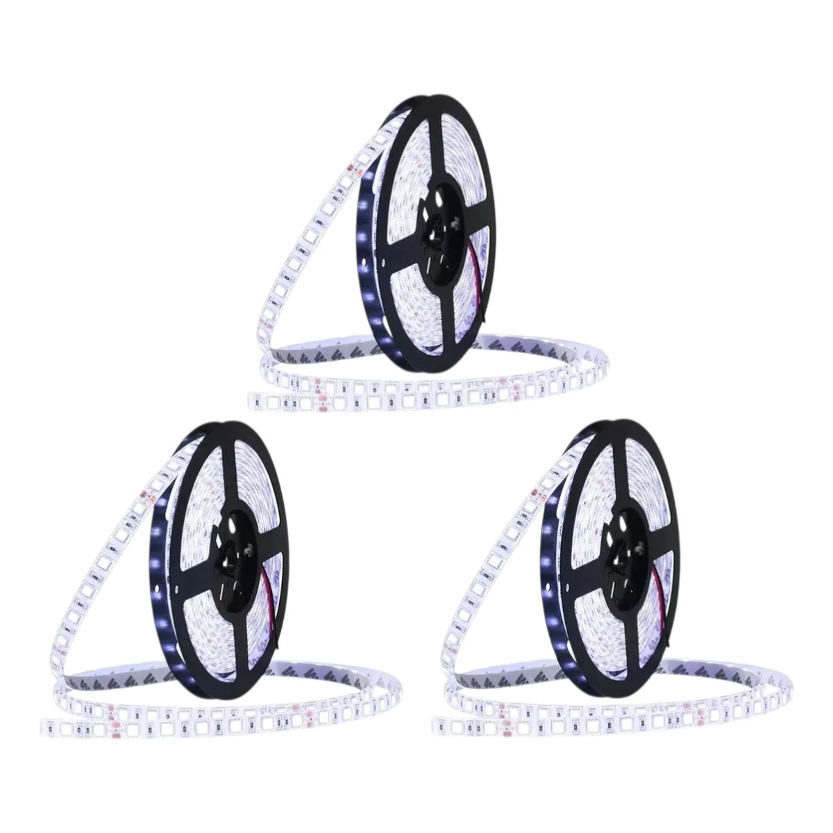 3 Cintas Led 12V 14W 5050 IP20 60Led/m 5mt Luz Fría, marca GENERICO - Foto Principal