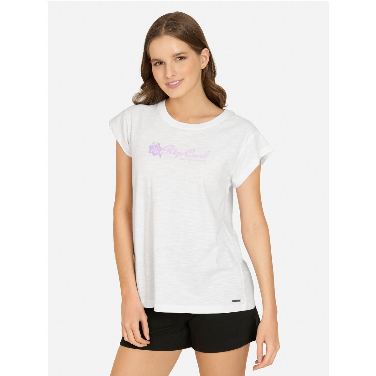RIP CURL - Polera MC Rockcrest Blanco Mujer Rip Curl - Blanco