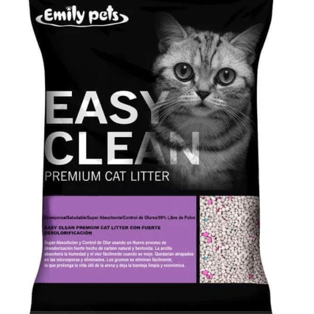 GENERICO - Arena Sanitaria Para Gatos Easy Clean 4KG Lavanda