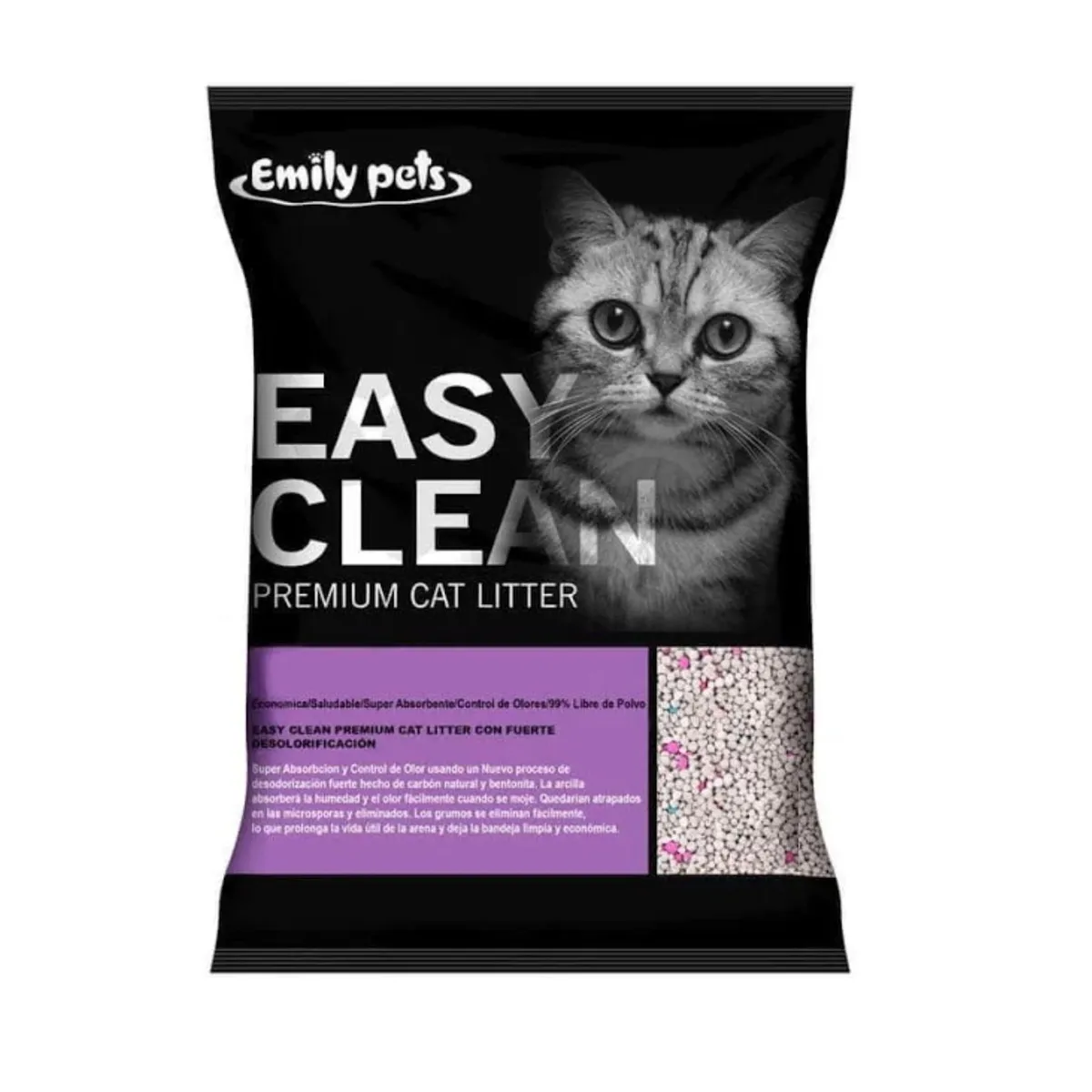 GENERICO - Arena Sanitaria Para Gatos Easy Clean 4KG Lavanda