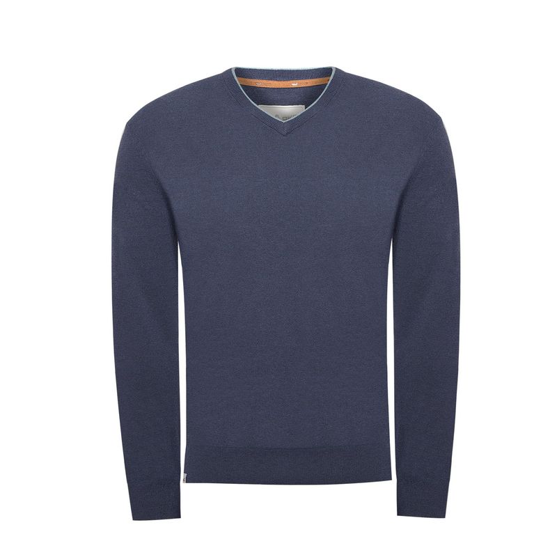 ROCKFORD - Sweater Fibras Recicladas Hombre Angriv Azul ROCKFORD