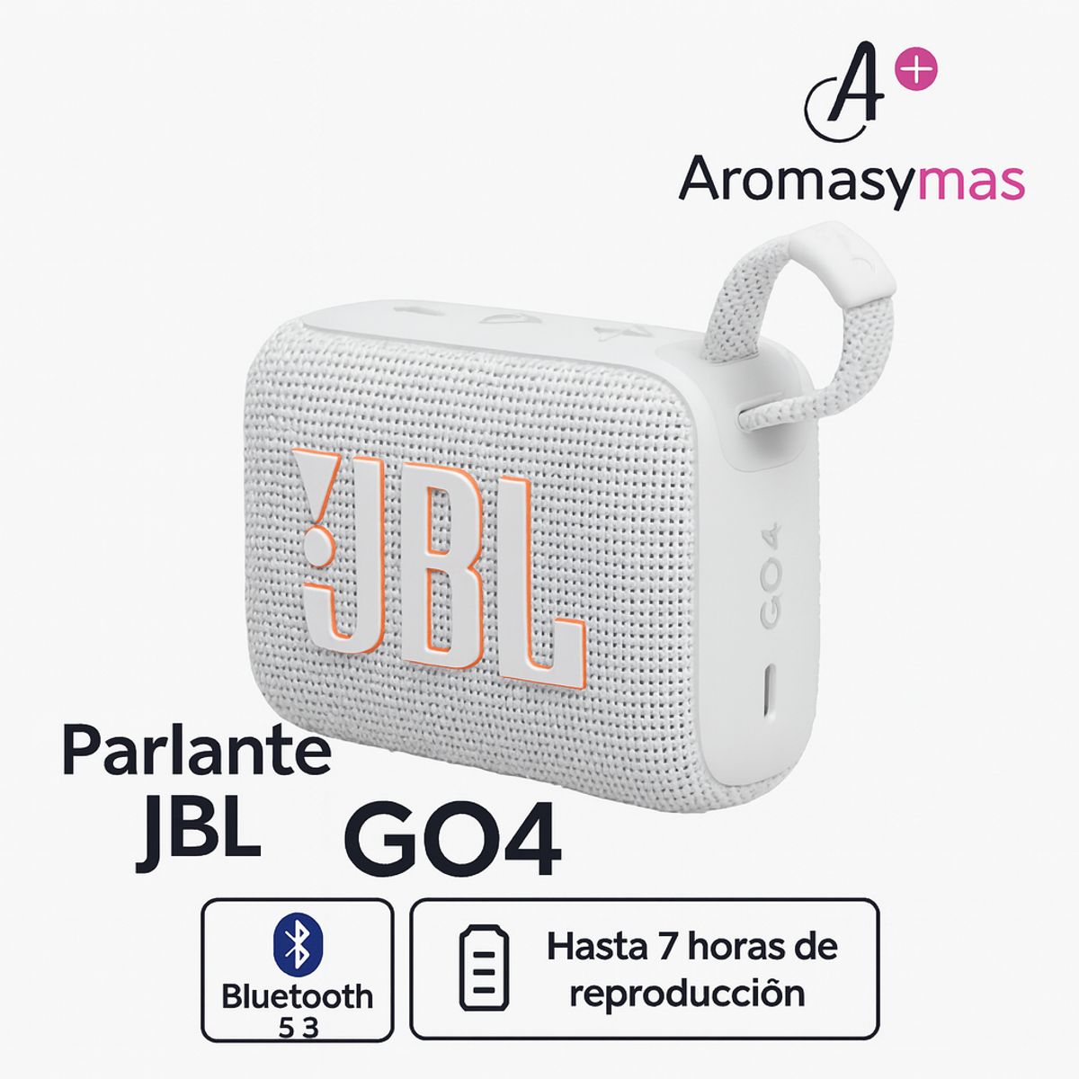 JBL - PARLANTE JBL GO 4 BLANCO BLUETOOTH