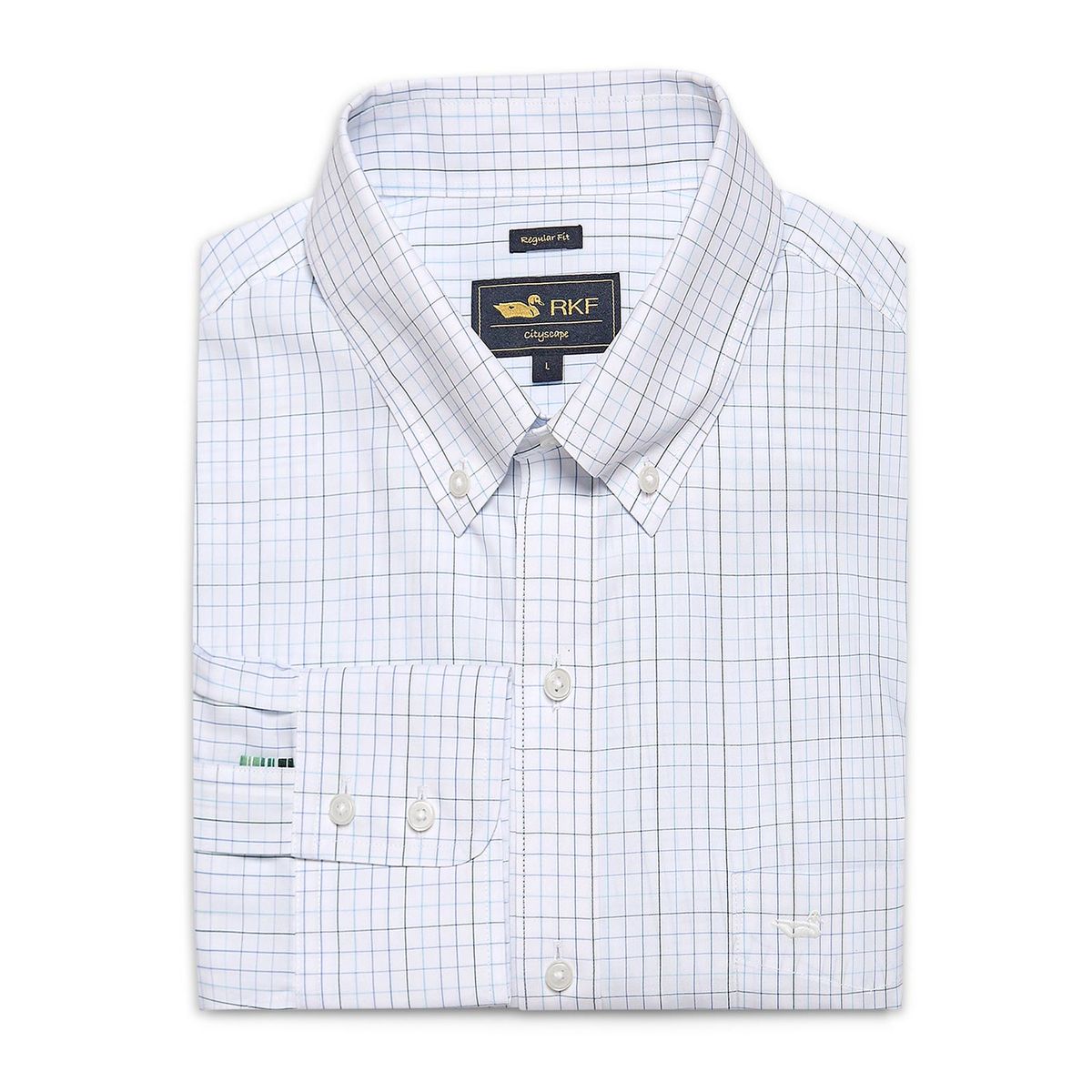 ROCKFORD - Camisa Libre de Arrugas Algodón Hombre Blanco ROCKFORD
