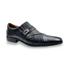 LEVURETT - Zapato Formal Hombre Cuero Negro