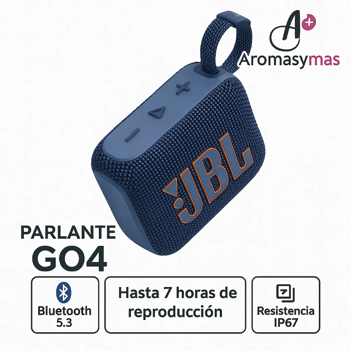 JBL - PARLANTE JBL GO4 AZUL BLUETOOTH