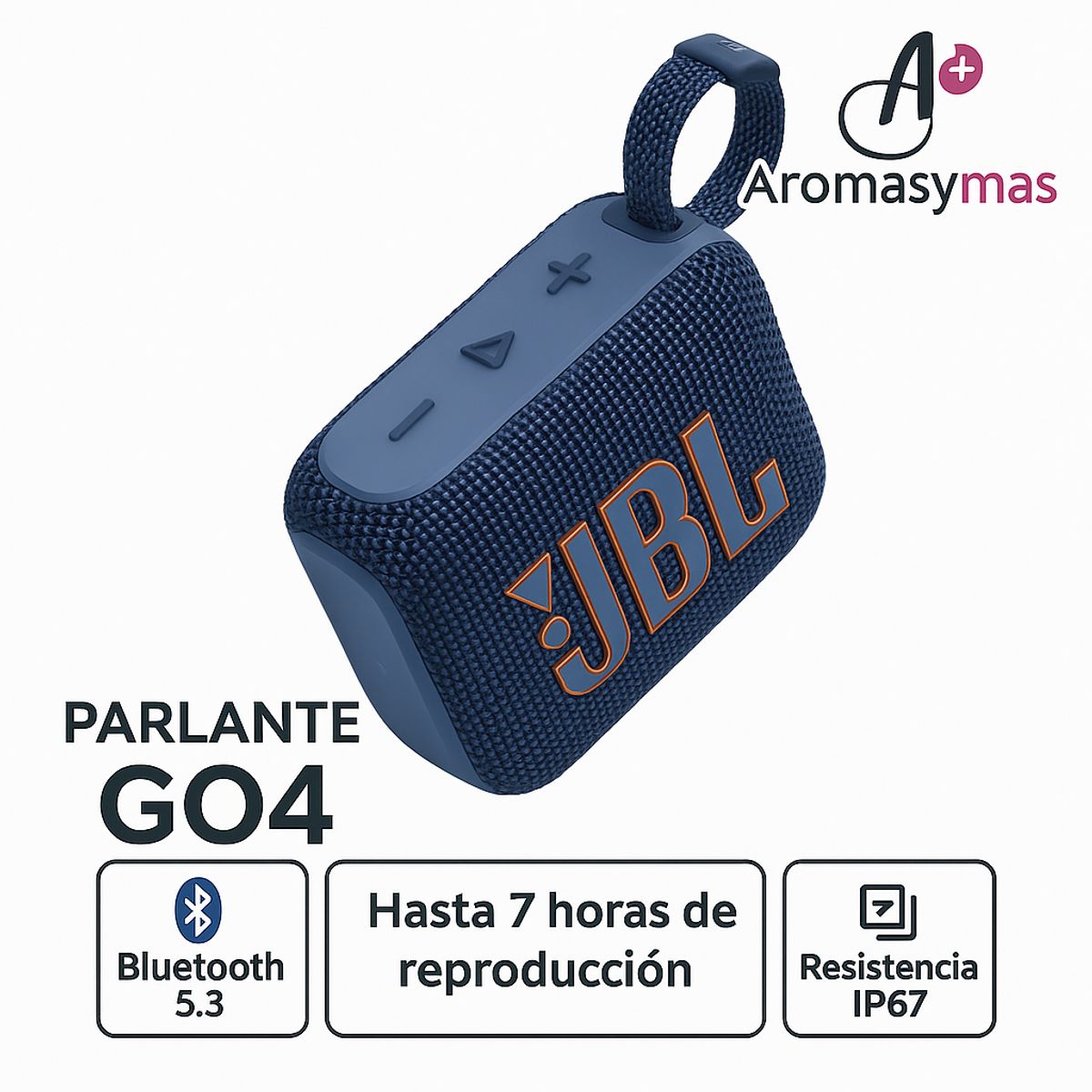 JBL - PARLANTE JBL GO4 AZUL BLUETOOTH