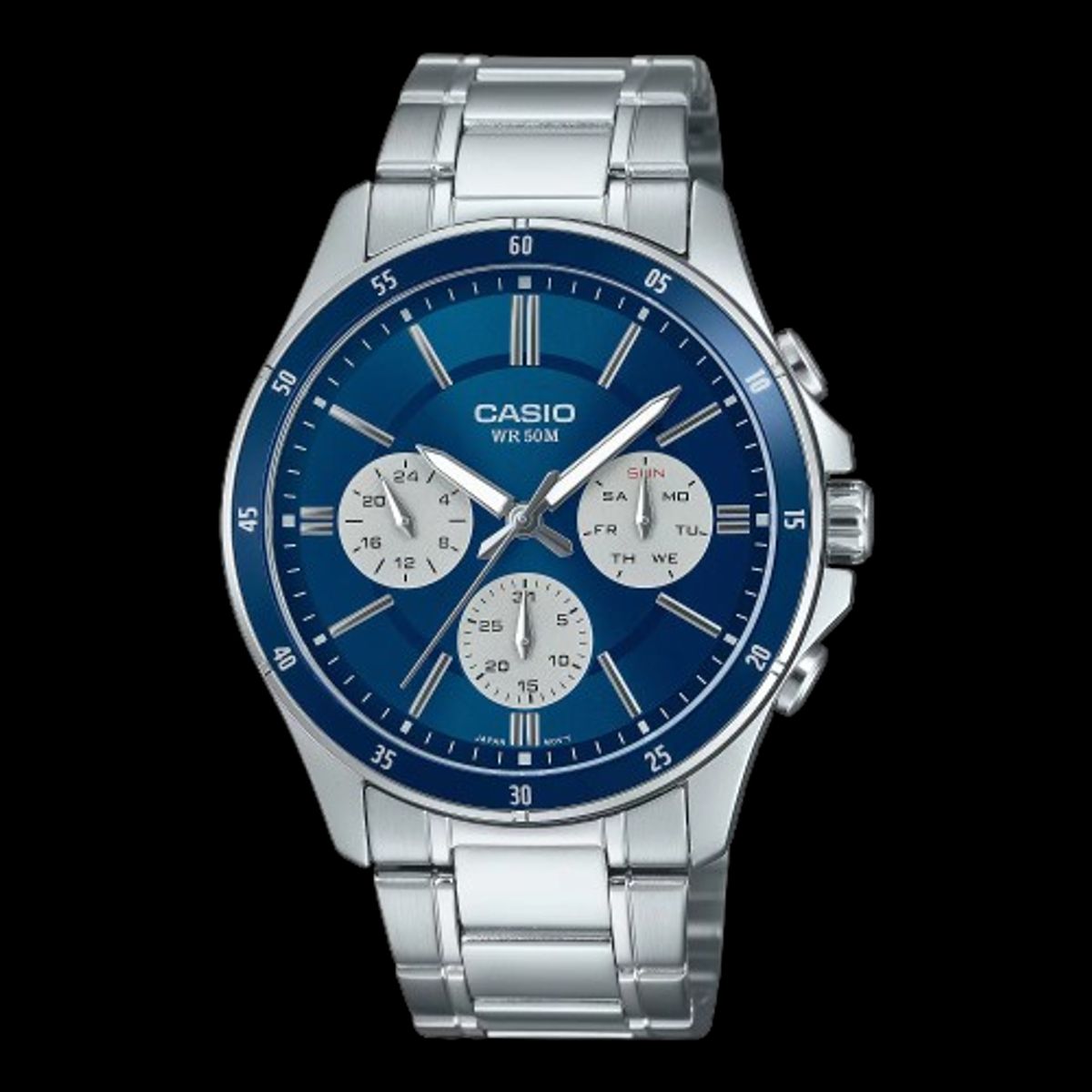 CASIO - RELOJ CASIO MTP1374D-2A3V HOMBRE ANALOGO METAL MULTICALENDARIO