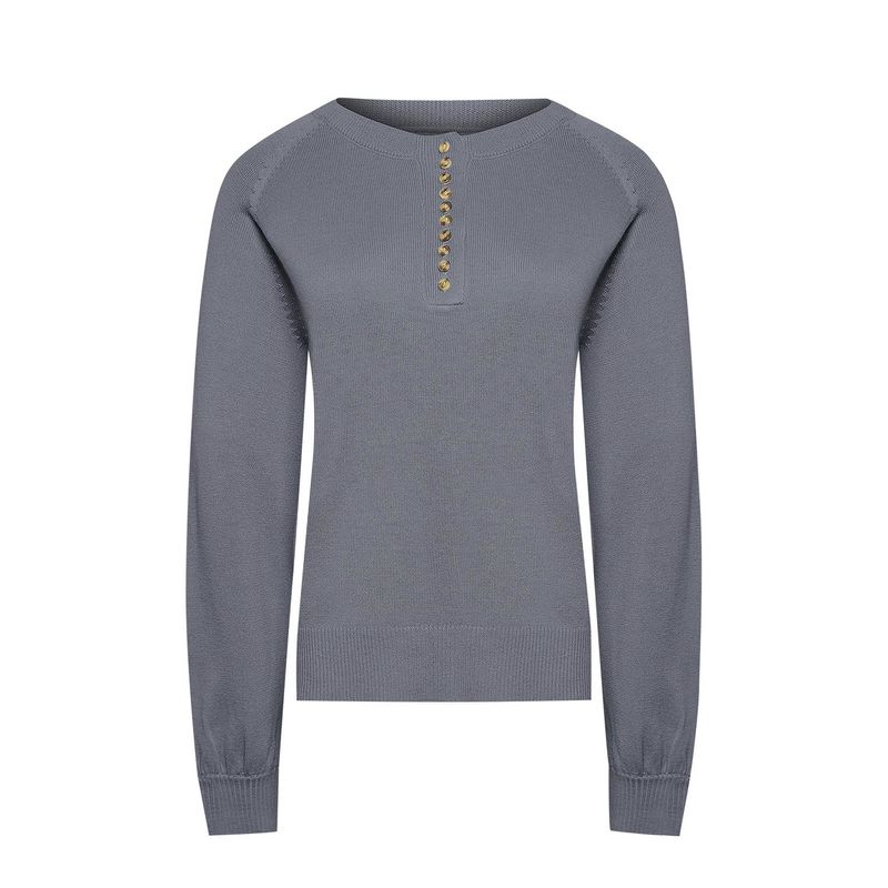 ROCKFORD - Sweater Mujer Omaha Gris ROCKFORD