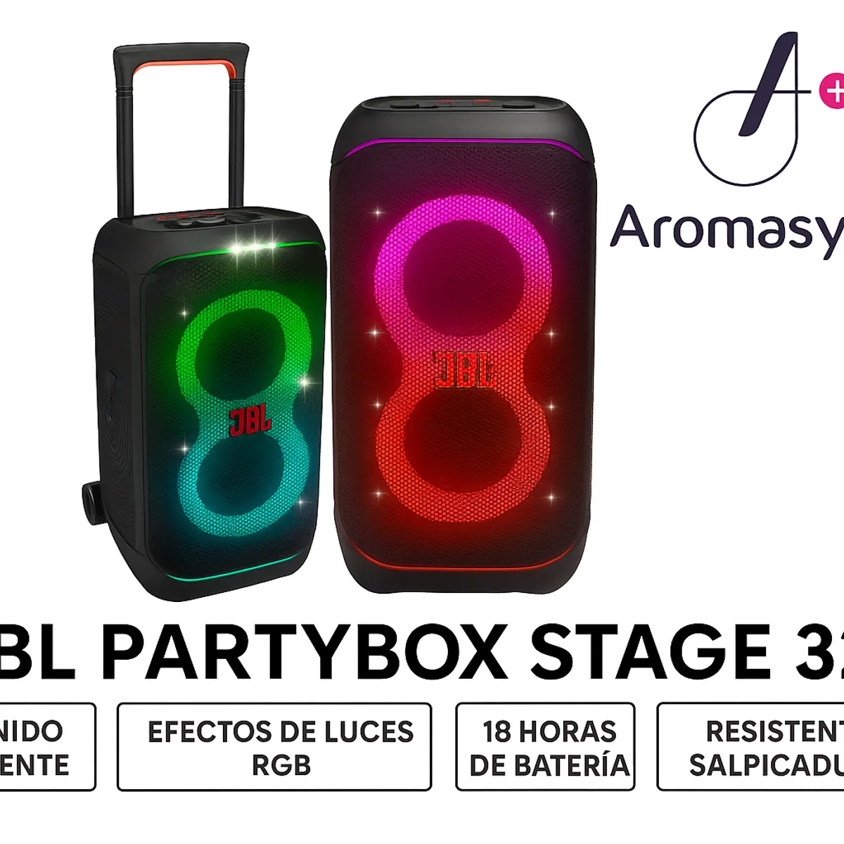 JBL - PARLANTE JBL PARTYBOX STAGE 320BT - NEGRO