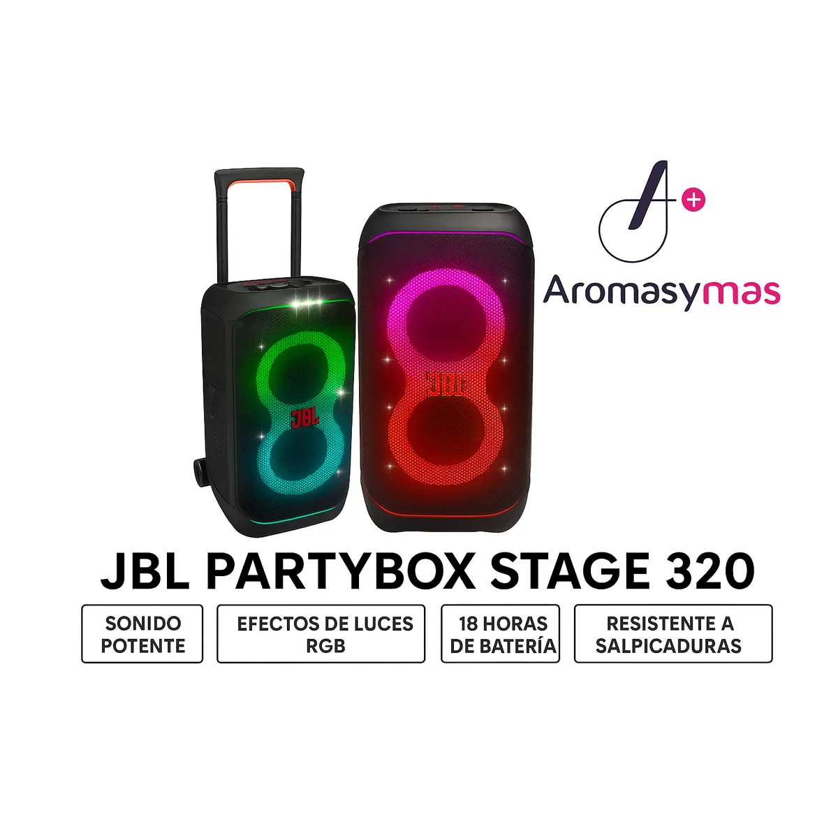 JBL - PARLANTE JBL PARTYBOX STAGE 320BT - NEGRO
