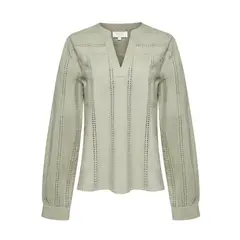 ROCKFORD - Blusa Algodón Orgánico Mujer Lunko Verde