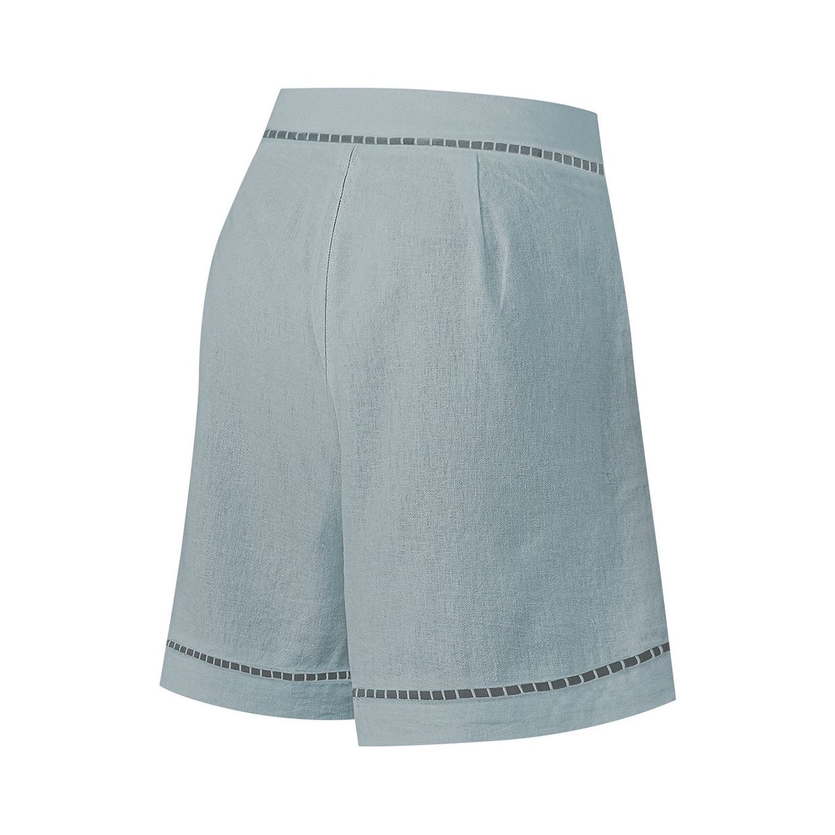 ROCKFORD - Short Lino Orgánico Mujer Andes Gris ROCKFORD