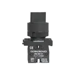 GLOBALTRONICS - Selector 2 Posiciones 10A 1NO + 1NC 22MM