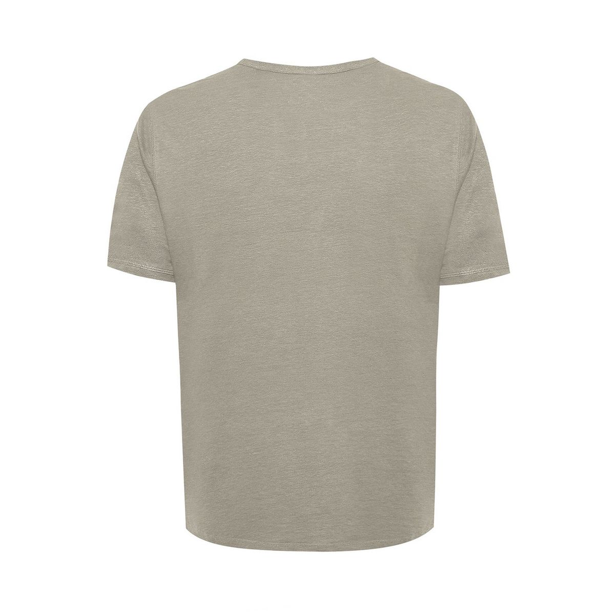 ROCKFORD - Polera Lino Orgánico Hombre Linen Gris ROCKFORD